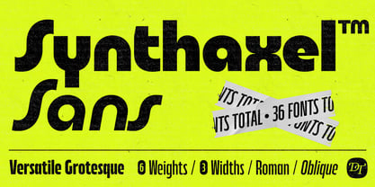 DT Synthaxel Sans Font Poster 1