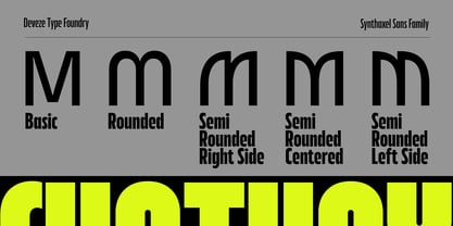 DT Synthaxel Sans Font Poster 7