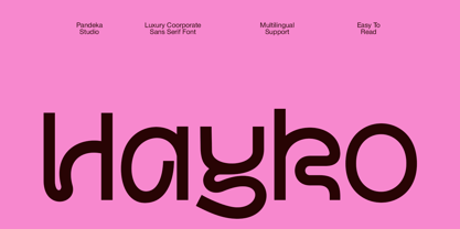 Hayko Font Poster 1