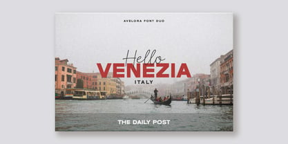 Avelora Font Poster 3