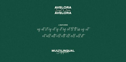 Avelora Font Poster 11