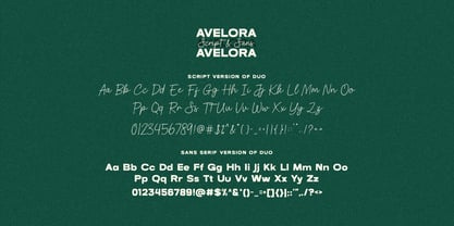 Avelora Font Poster 10