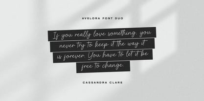 Avelora Font Poster 9
