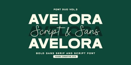 Avelora Font Poster 1