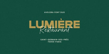 Avelora Font Poster 2