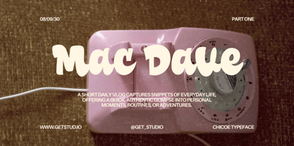 Chicoe Font Poster 5