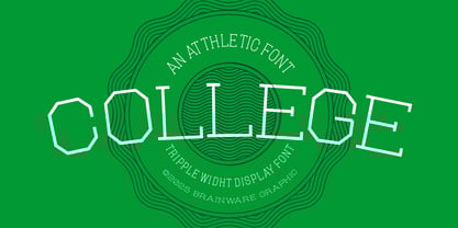 College Font Poster 1