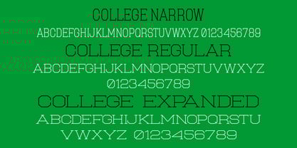 College Font Poster 2