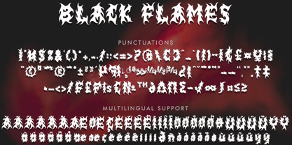 Black Sadam Font Poster 8