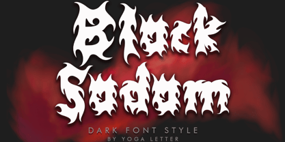 Black Sadam Font Poster 1