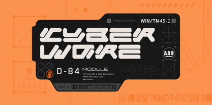 Core Tech Font Poster 2