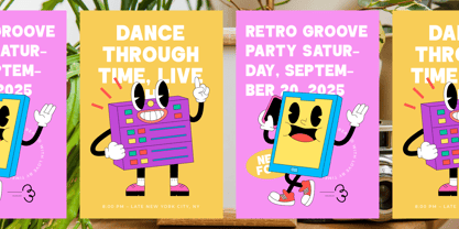 Funky Glitter Font Poster 6