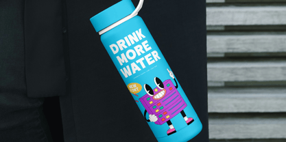 Funky Glitter Font Poster 9