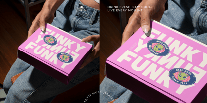 Funky Glitter Font Poster 8