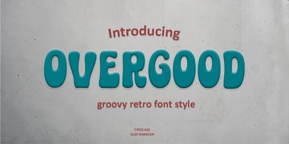 Over good Font Poster 1