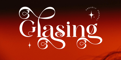Glasing Font Poster 1