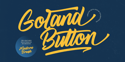 Goland Button Font Poster 1