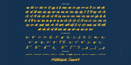 Goland Button Font Poster 15