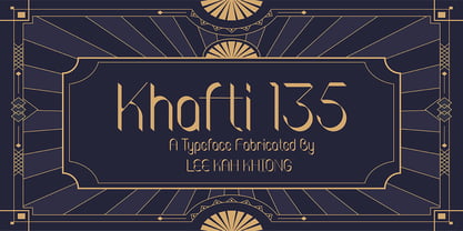 Khafti 135 Font Poster 1