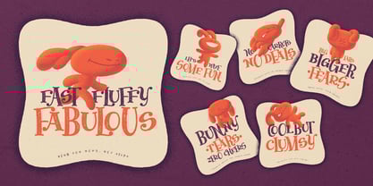 Jumping Rabbit Font Poster 5