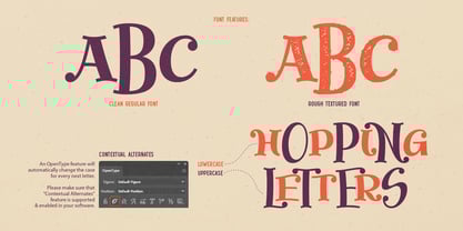 Jumping Rabbit Font Poster 6