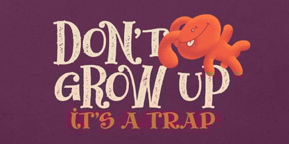 Jumping Rabbit Font Poster 2