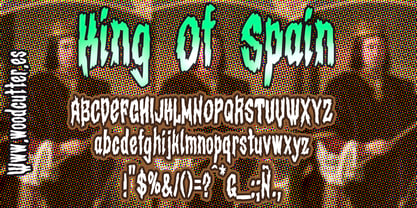 King Of Spain Font Poster 3
