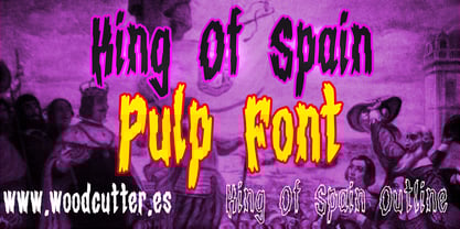 King Of Spain Font Poster 1