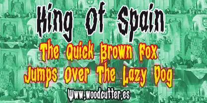 King Of Spain Font Poster 2