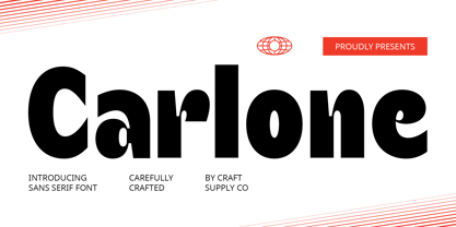 Carlone Font Poster 1