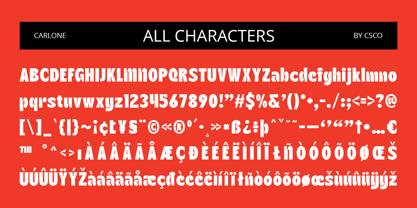 Carlone Font Poster 6