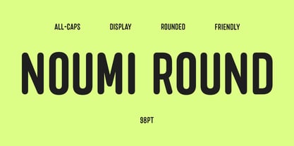 Noumi Round Font Poster 1