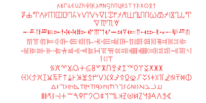 Ongunkan Antique Runic Unicode Font Poster 2