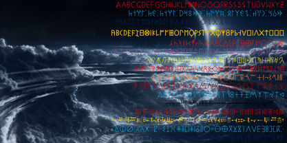 Ongunkan Antique Runic Unicode Font Poster 7