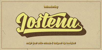 Jostena Font Poster 1