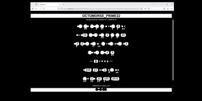 Octomorse Prime22 Font Poster 7