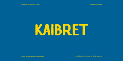Kaibret Font Poster 1
