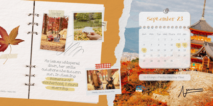 Walnut Hope Font Poster 3