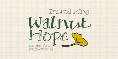 Walnut Hope Font Poster 1