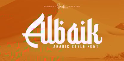 Albaik Font Poster 1