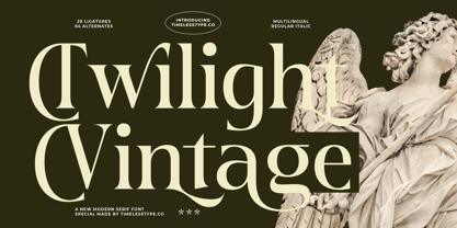Twilight Vintage Font Poster 1