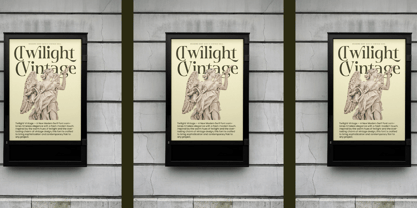 Twilight Vintage Font Poster 4
