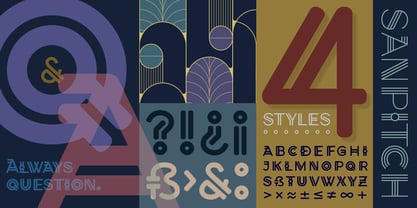 Sanpitch Font Poster 3
