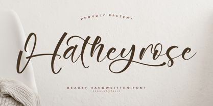 Hatheyrose Font Poster 1