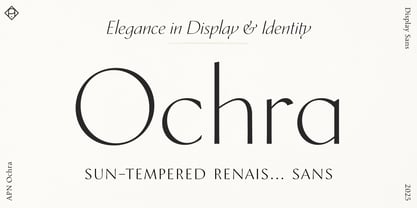 APN Ochra Font Poster 1