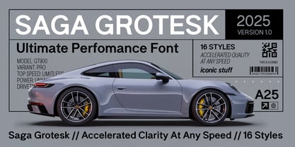 Saga Grotesk Font Poster 1