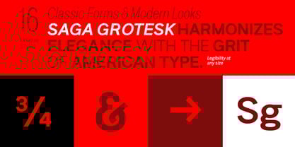 Saga Grotesk Font Poster 3