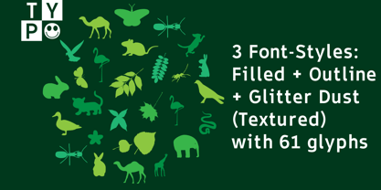 Icons Wild Zoo Font Poster 1