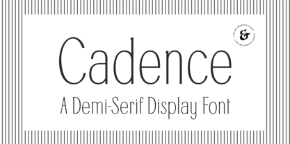 Cadence Demi Serif Font Poster 1