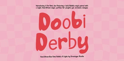 Dooby Derby Light Font Poster 1